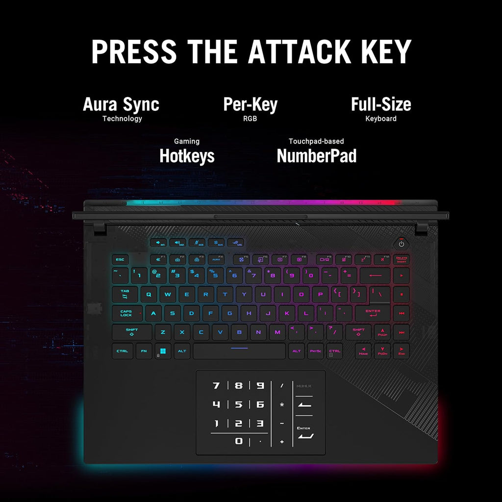 ASUS ROG Strix Scar 16 (2024) Gaming Laptop, 16' Nebula HDR 16:10 QHD 240Hz/3ms, 1100 nits, Mini LED Display, GeForce RTX™ 4090, Intel® Core™ i9-14900HX, 32GB RAM, 2TB SSD, Win 11 Pro, G634JYR-XS97