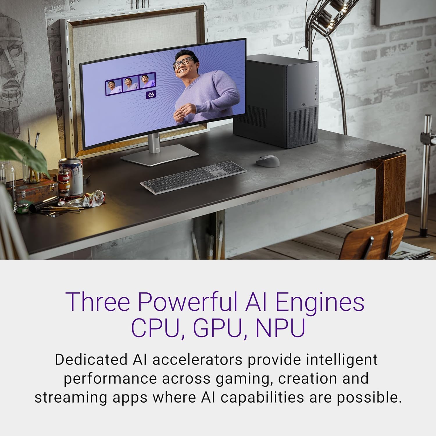 Dell Tower Plus EBT2250 Desktop Computer - Series 2 Intel Core Ultra 7 265 20-Core Processor up to 5.3 GHz, 64GB DDR5 RAM, 1TB NVMe SSD, NVIDIA GeForce RTX 4060 8GB GDDR6, Windows 11 Pro, Graphite