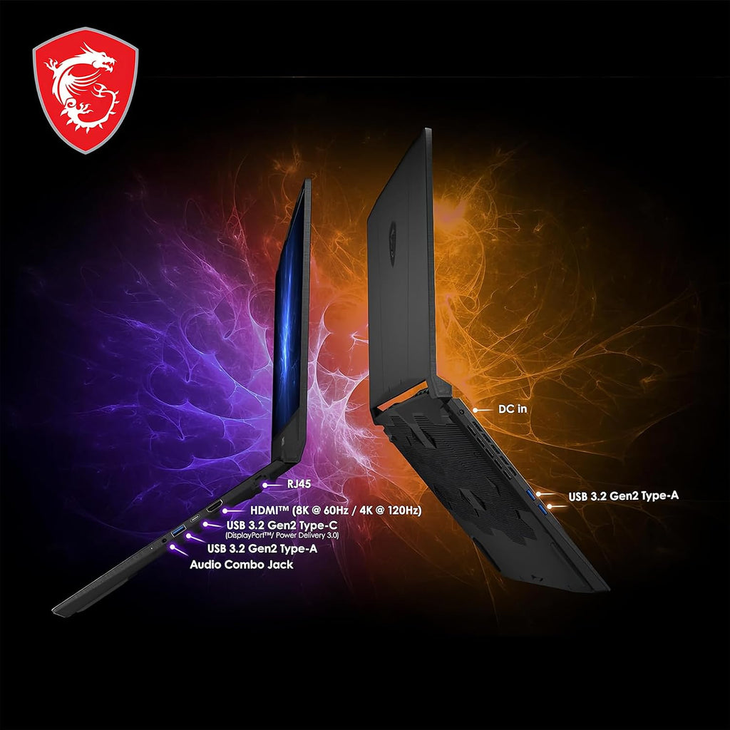 msi Katana 15 15.6' 165Hz QHD Gaming Laptop: Intel Core i7-14650HX, NVIDIA Geforce RTX 5070-Window 11 Pro-W/Mouse Pad (64GB RAM | 4TB PCIE SSD+pro)