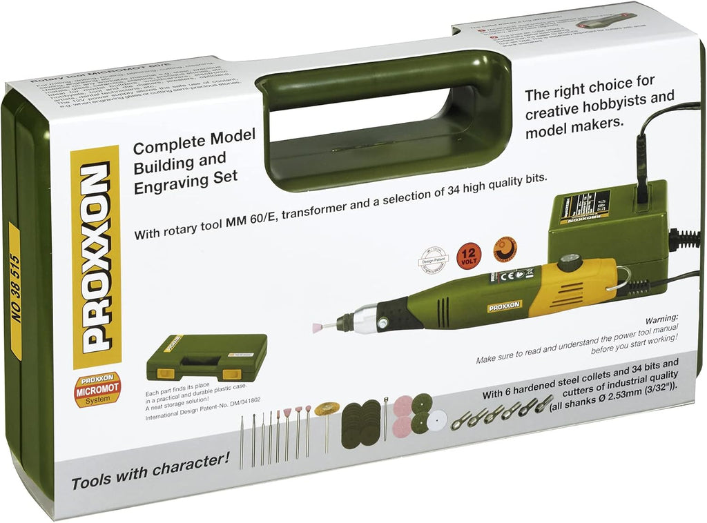 Proxxon 38515 Model Building and Engraving Set