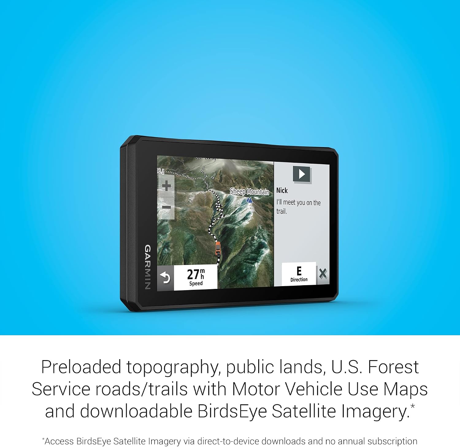 Garmin Tread Powersport Off-Road Navigator, Includes Topographic Mapping, Private and Public Land Info and More, 5.5' Display
