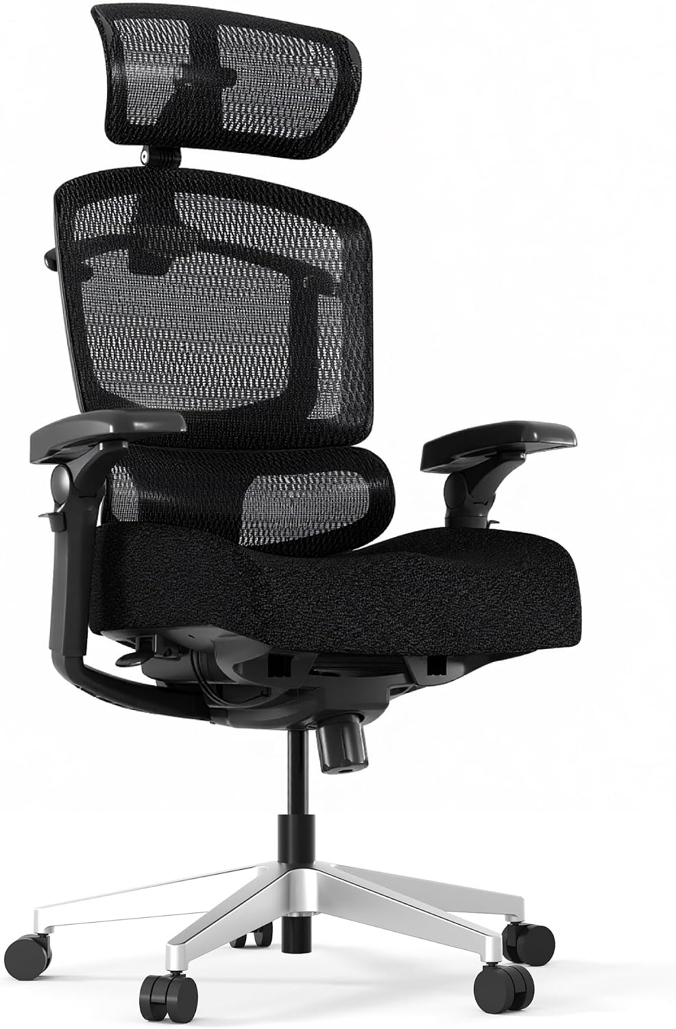 FLEXISPOT ErgoX-PRO Ergonomic Office Chair Black – Cloudtech Cushion, 5D Lumbar, 7D Armrests, 4D Headrest, 551LBS Capacity – Office, Gaming, Home