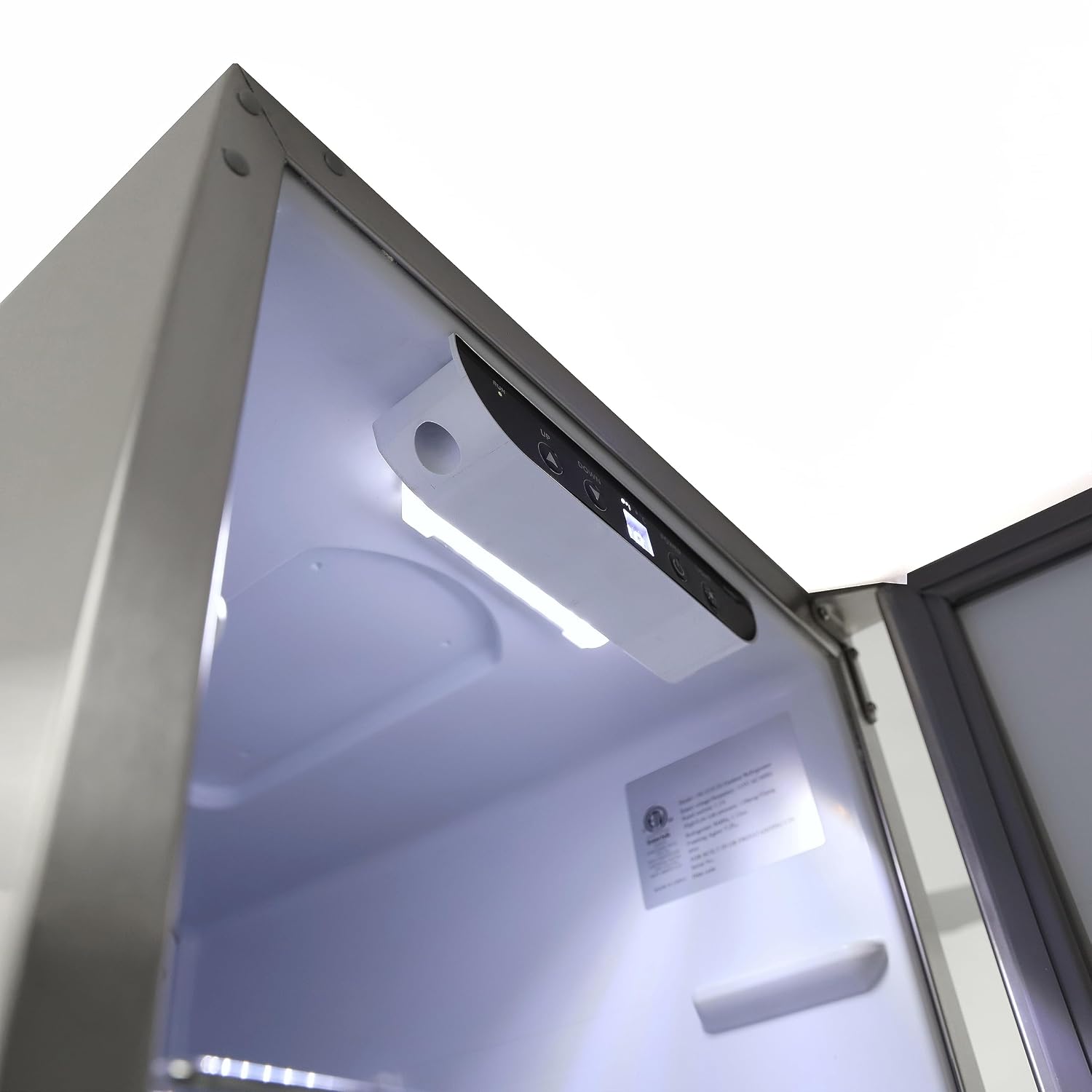 Beverage Refrigerator for Built-In or Freestanding and Indoor or Outdoor Use, Stainless Steel Construction with Reversible Door Drink Fridge Holds 96 Cans, 2.9-Cu.Ft., Metallic