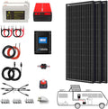300 Watt (3pcs 100W Mono) Solar Panel Kit + 1500 Watt Power Inverter + Gel Battery Bank for RV, Boat, Cabin, Off-Grid 12 Volt Battery System