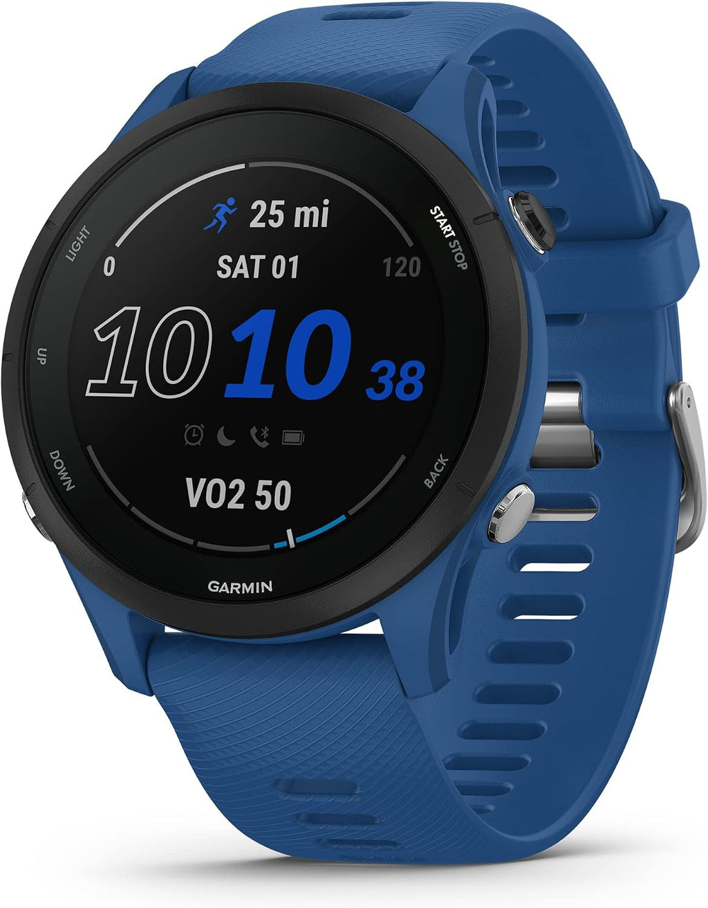 Garmin Forerunner® 255, GPS Running Smartwatch, Advanced Insights, Long-Lasting Battery, Tidal Blue (Renewed)