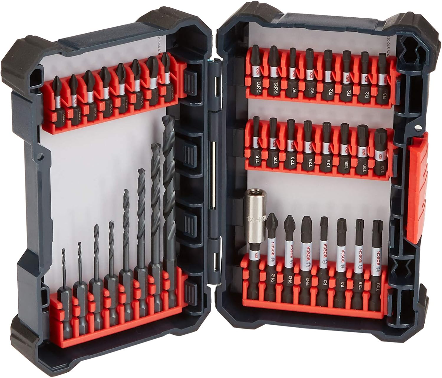 Bosch 40 Piece Impact Tough Drill Driver Custom Case System Set DDMS40 with Bosch Power Tools Combo Kit CLPK22-120 - 12-Volt Cordless Tool Set (Drill/Driver and Impact Driver)
