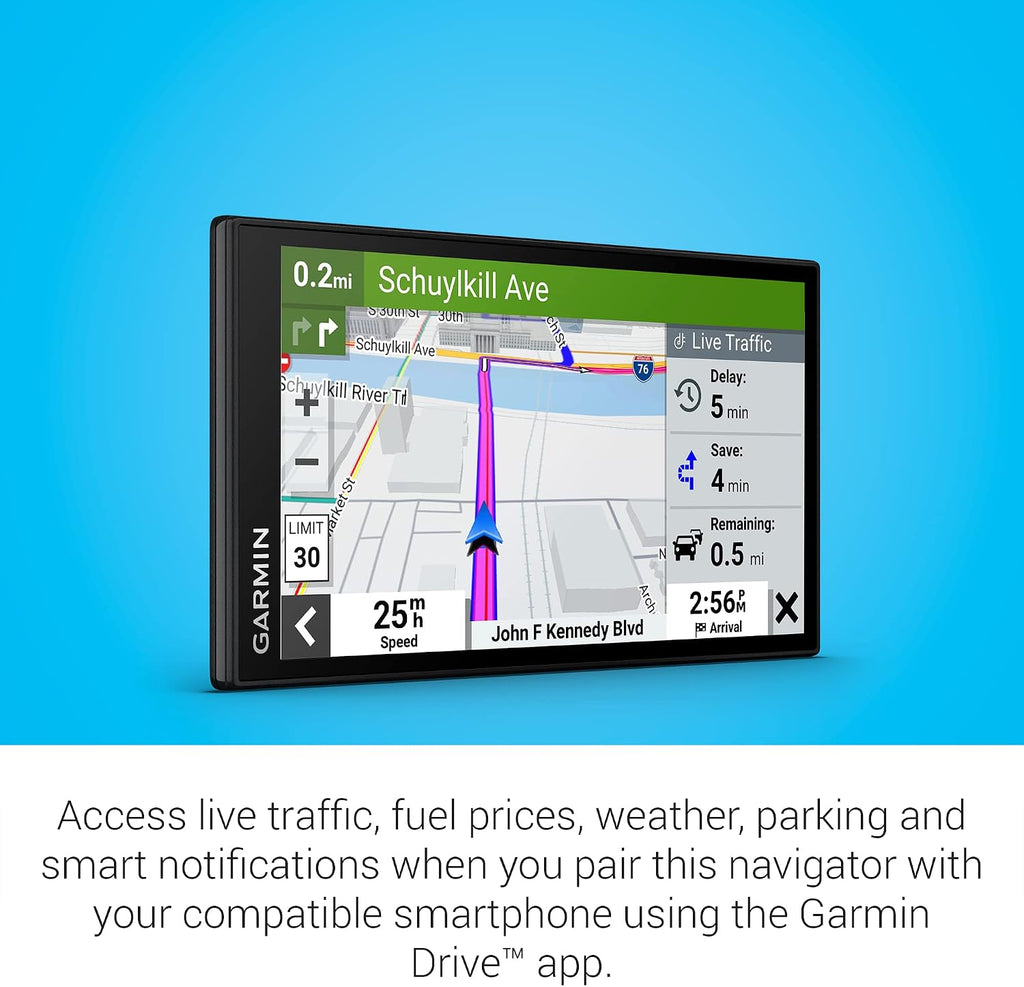 Garmin DriveSmart 66, 6-inch Car GPS Navigator with Bright, Crisp High-Resolution Maps and Garmin Voice Assist