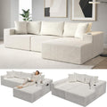 EconoHome Boneless Cloud Sectional Sofa - Plush Deep Seat L-Shaped Couch for Relaxing & Entertaining, Durable Construction & Easy Assembly, Perfect Addition to Any Living Room