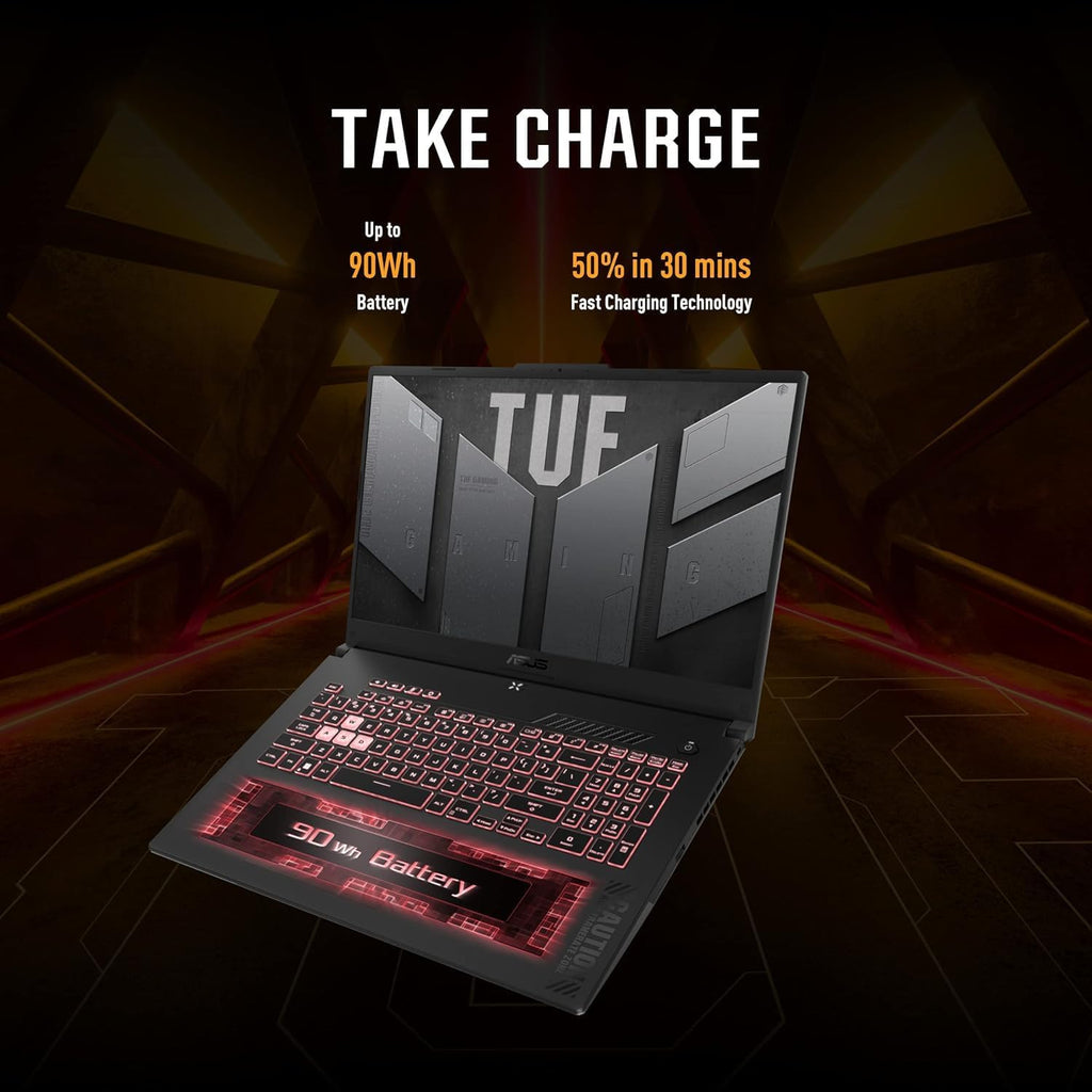 ASUS-TUF Gaming-Laptop RTX 4070 MUX140W - i7-13620H - RGB Backlit Keyboard - 15.6 FHD IPS Display 100% sRGB - G-SYNC - Wi-Fi 6 - Webcam - HDMI Cable -2024 (32GB RAM |2TB PCIe SSD)