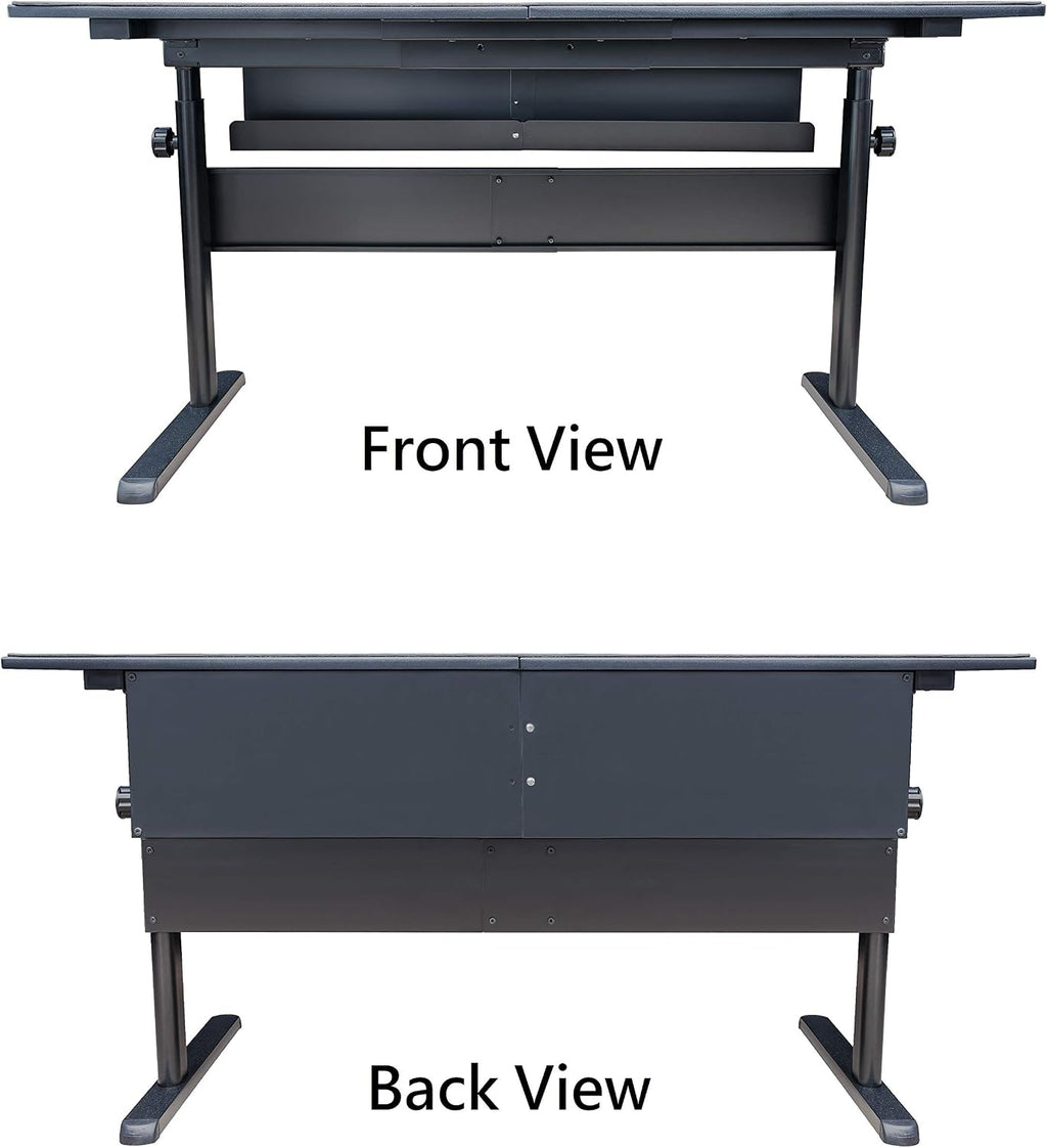 Thermaltake Tt Gaming Level 20 Gt Battlestation Computer Gaming Desk, Adjustable Heights, Scratch Resistant Surface, Full-Sized Desk Mat, GD-LBS-BRHANX-01 , Black