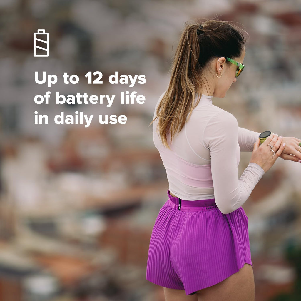 SUUNTO Run Running GPS Sports Watch with Silicone Strap, 1.32' AMOLED Touchscreen w/Crown Button, Wrist Heart-Rate & Sleep Health Tracking, Black