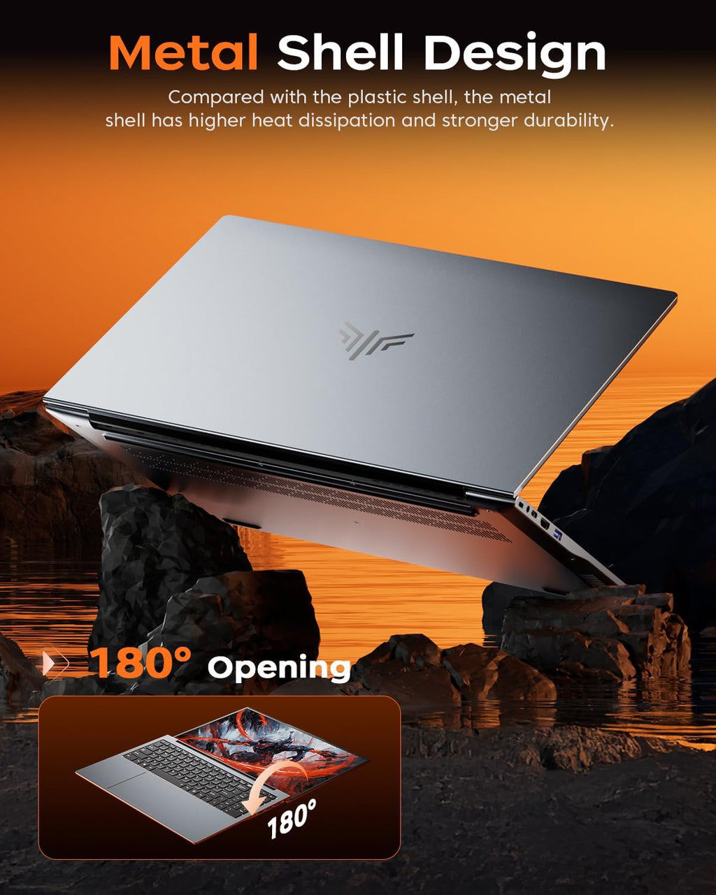 KAIGERR 2025 AMD Laptop, 16.0inch Laptop Computer with AMD Ryzen 7 5000 Series(8C/16T, Up to 4.5GHz), 16GB RAM 512GB NVMe SSD Windows 11 Laptop, Radeon RX Vega 8 Graphics,WiFi 6, Backlit KB