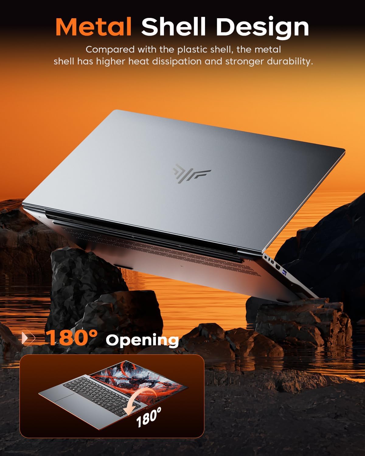KAIGERR 2025 AMD Laptop, 16.0inch Laptop Computer with AMD Ryzen 7 5000 Series(8C/16T, Up to 4.5GHz), 16GB RAM 512GB NVMe SSD Windows 11 Laptop, Radeon RX Vega 8 Graphics,WiFi 6, Backlit KB