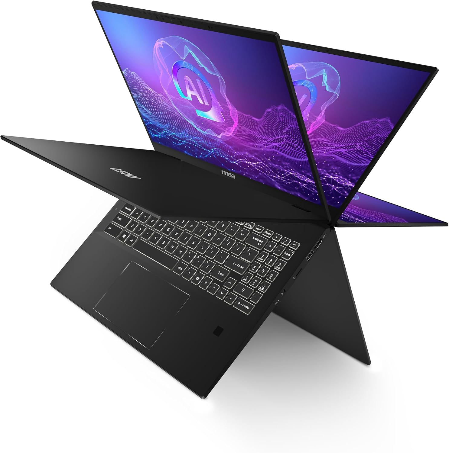MSI Summit A16 AI+ (2024) 16' QHD+ 165Hz 2-in-1 Touchscreen Laptop: AMD Ryzen AI 9-365, Radeon Graphics, 32GB LPDDR5x, 1TB NVMe SSD, 360 Flip, Pen, Win 11 Pro: Ink Black A3HMTG-014US