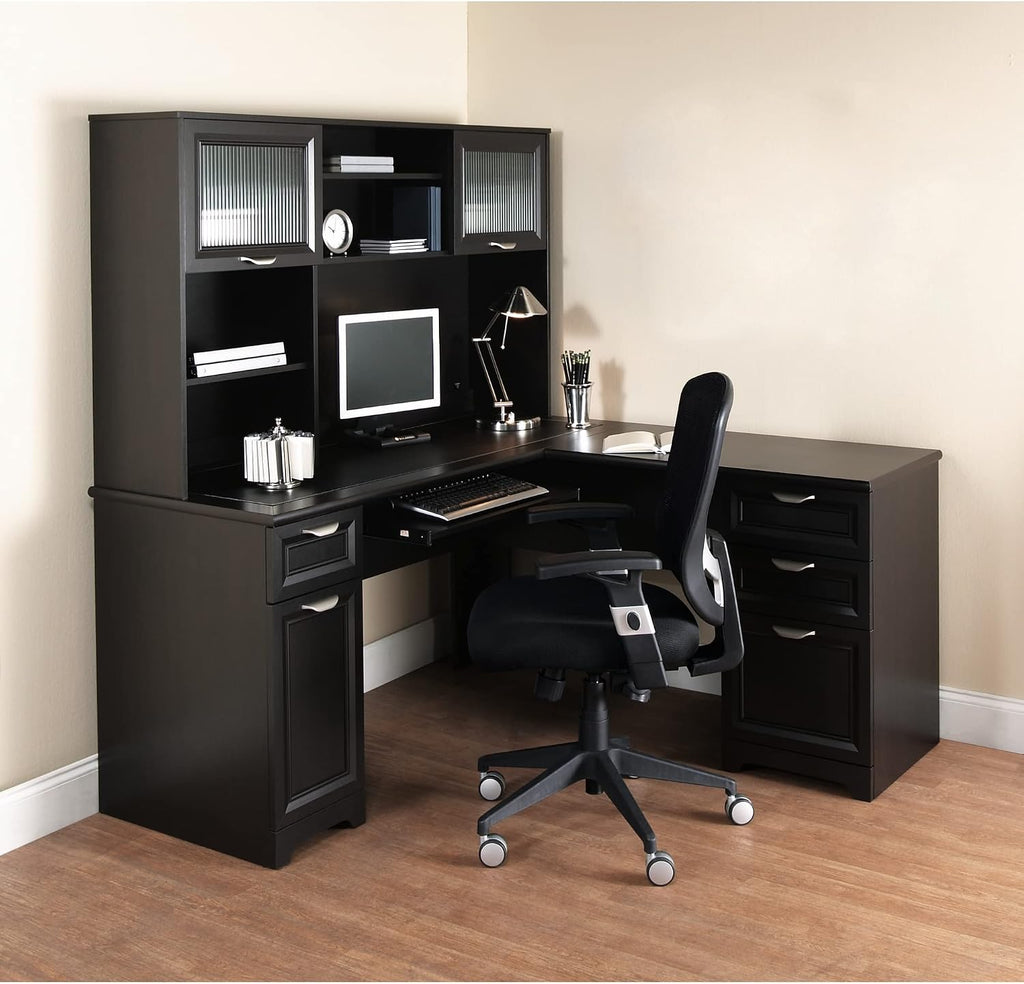 Realspace® Magellan 59'W L-Shape Corner Desk, Espresso
