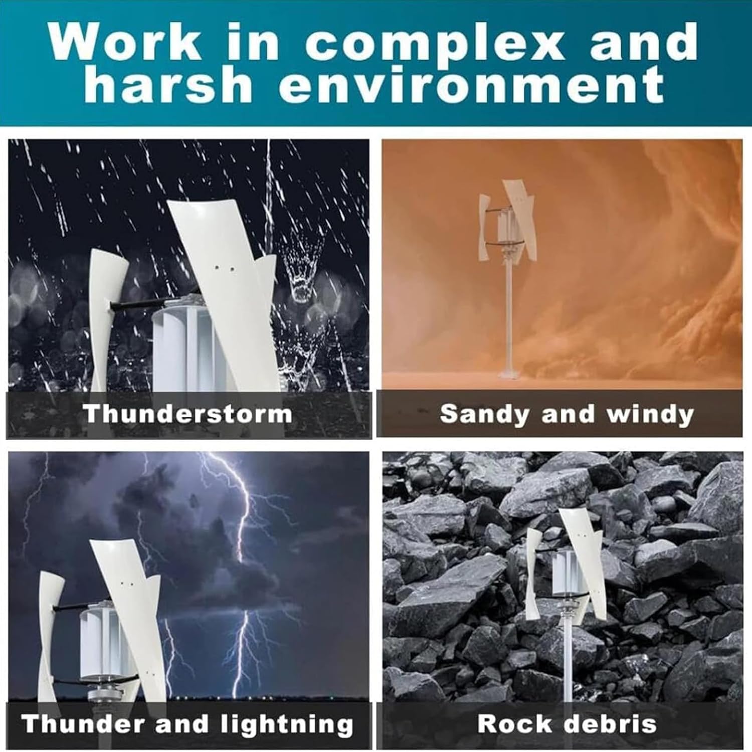 Wind Turbine, 12v 24v 3000w Noiseless Vertical Small Free Energy Wind Generator Home Portable Vertical Wind Turbine,24V