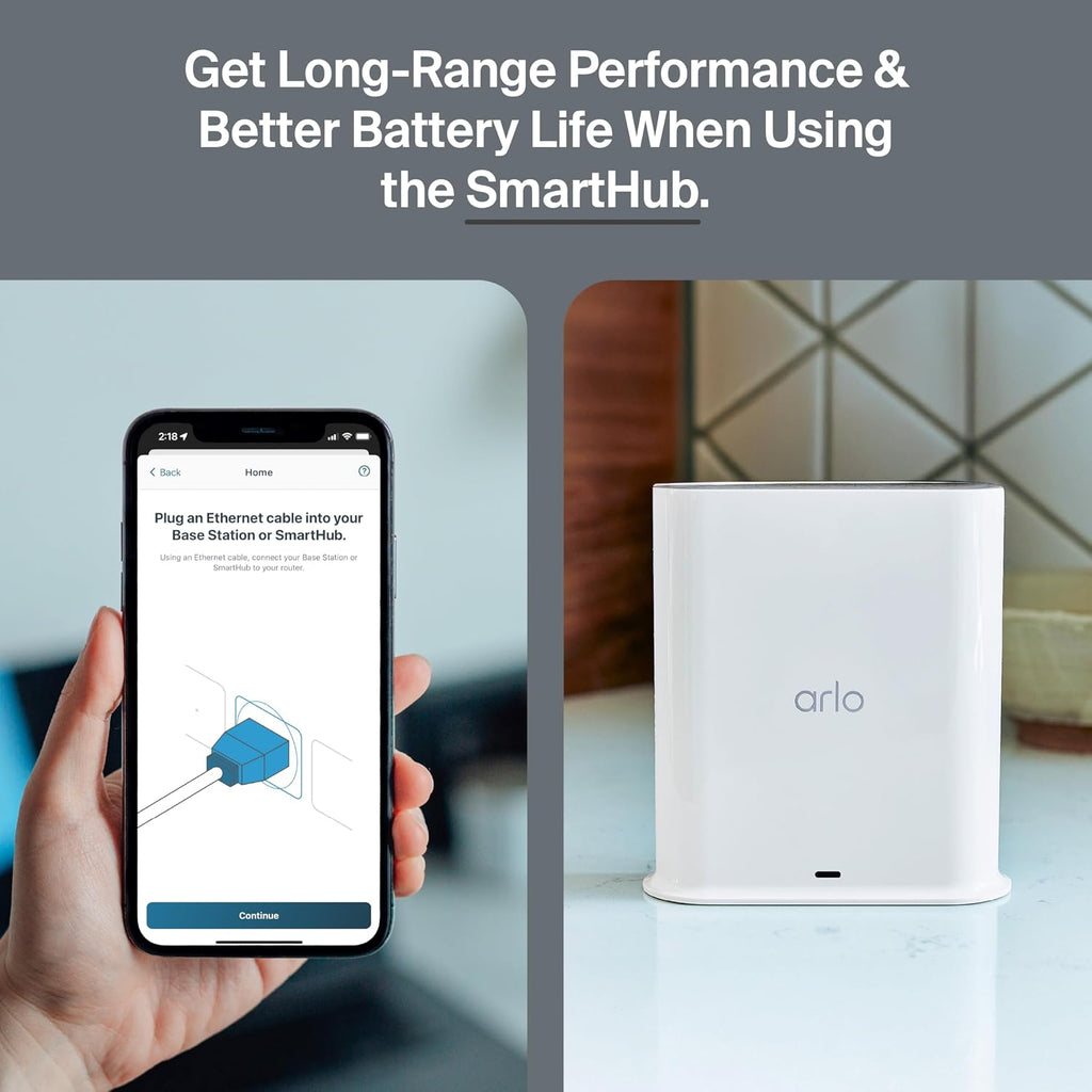 Arlo Ultra Security Camera 4K HDR (3rd Gen, 2025 Release), SmartHub, 3 Cam + 3 Solar Panels + 6 Months of Secure Plus Plan, AI Detection - Person, Vehicle, Package & Animal, 180° Field of View, White