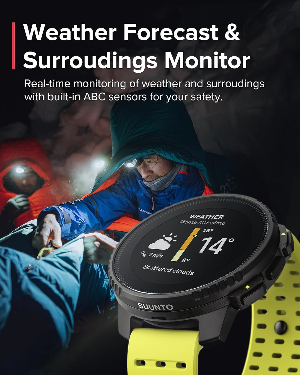 SUUNTO Vertical GPS Adventure Watch, Activity Tracker w/Dual-Band GNSS & Offline Maps, Supports 95+ Sports, Training Metrics & Recovery Insights, Solar Charging Opt. for 1yr Daily Use