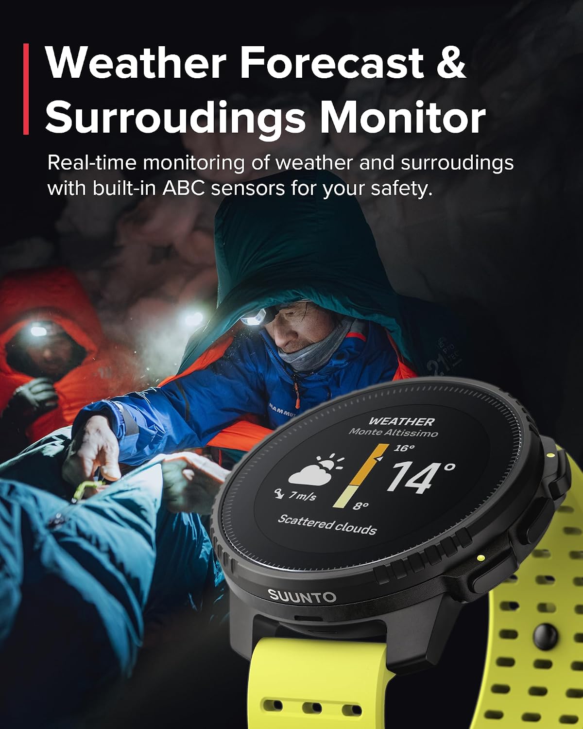 SUUNTO Vertical GPS Adventure Watch, Activity Tracker w/Dual-Band GNSS & Offline Maps, Supports 95+ Sports, Training Metrics & Recovery Insights, Solar Charging Opt. for 1yr Daily Use