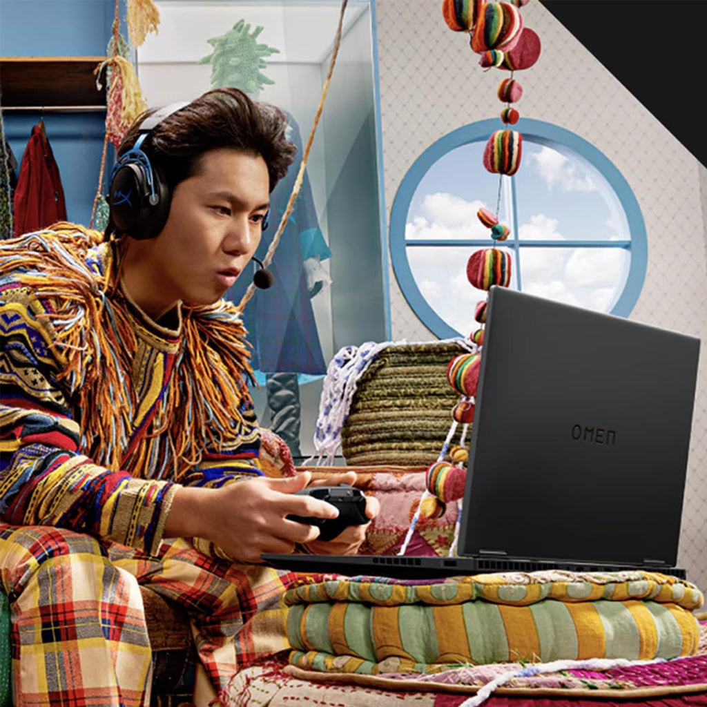 HP OMEN 17.3 RTX 5070 AI Gaming Laptop, 17.3' FHD 144Hz, AMD Ryzen AI 9 365, NVIDIA RTX 5070, 32GB DDR5 RAM, 1TB SSD, RGB Backlit KB, Low Blue Light, Bundle with Thunderobot 7 in-1 USB-C Hub