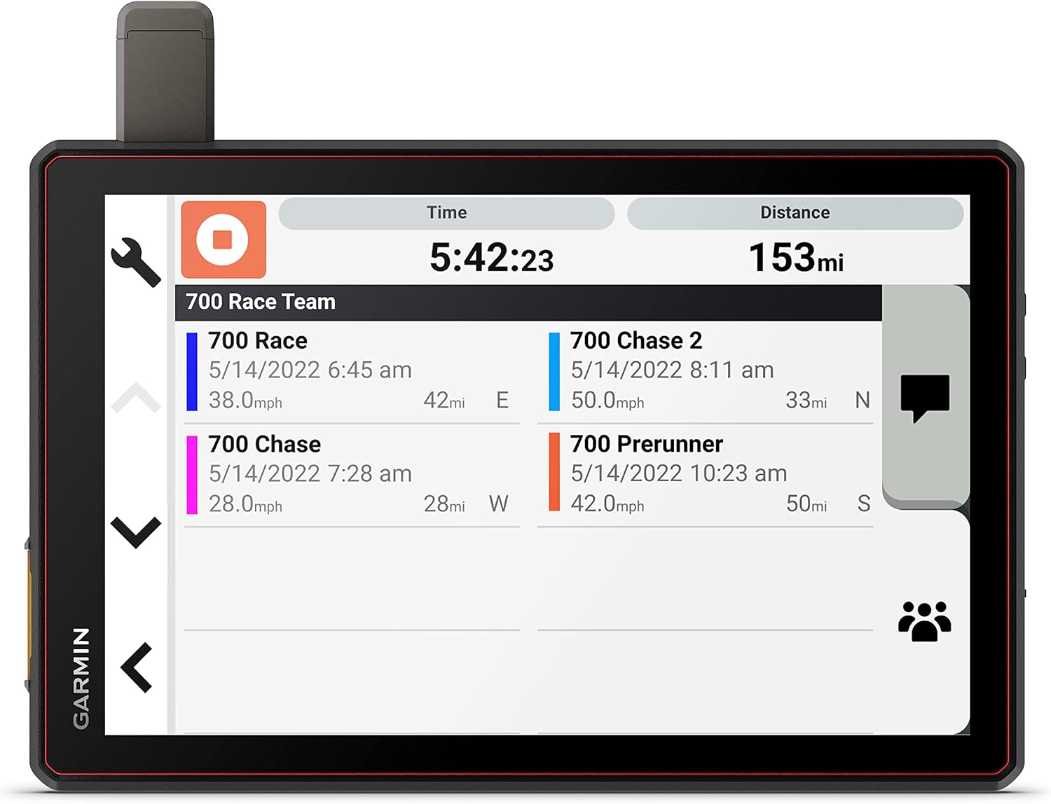 Garmin Tread XL - Baja Chase Edition, Rugged, ultrabright 10' Off-Road Chase Navigator, Portable GPS for Baja Support Trucks, Team Tracking with Built-in inReach Satellite Communication