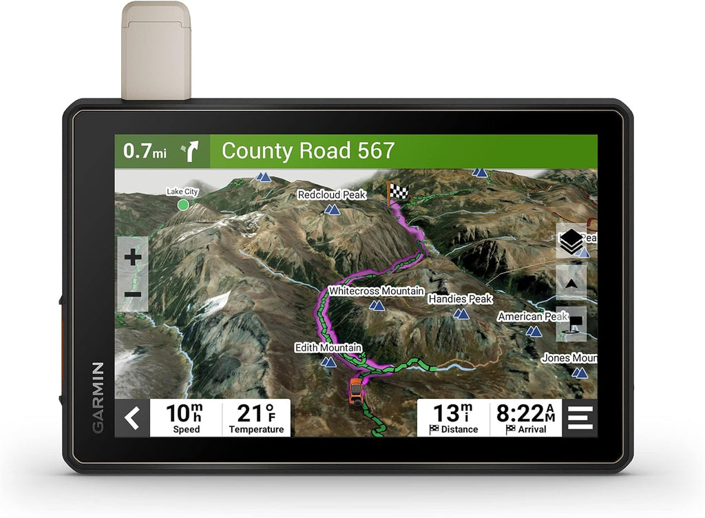 Garmin Tread Overland, All-Terrain Navigator, Rugged, Built in Mapping, iOverlander, Ultrabright Display