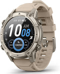 Smart Watch for Men, with GPS, Offline Maps, Heart Rate, Blood Oxygen, Stress, Sleep Monitor, 178 Sports Modes, 5ATM Waterproof Round Watch, 1.43-inch AMOLED Display, Compatible Android and iOS Khaki