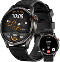 KOSPET Magic R10 GPS Smart Watch for Men, Stainless Steel Body, 50 Days Battery, 5ATM Waterproof, 180 Sport Modes for Outdoor Activity, 24/7 Heart Rate & Sleep Monitor (Black)