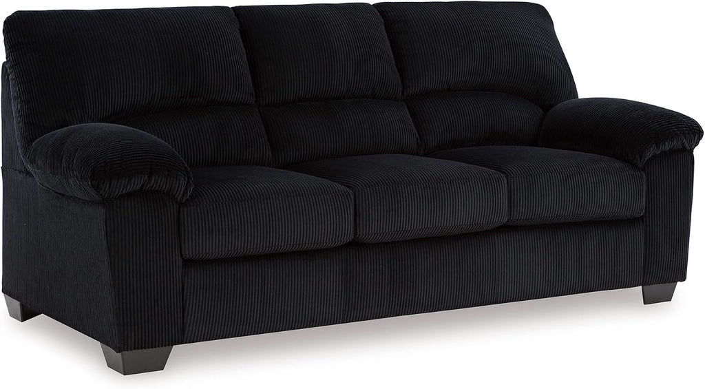 Signature Design by Ashley SimpleJoy Modern Sofa for Living Room, Black