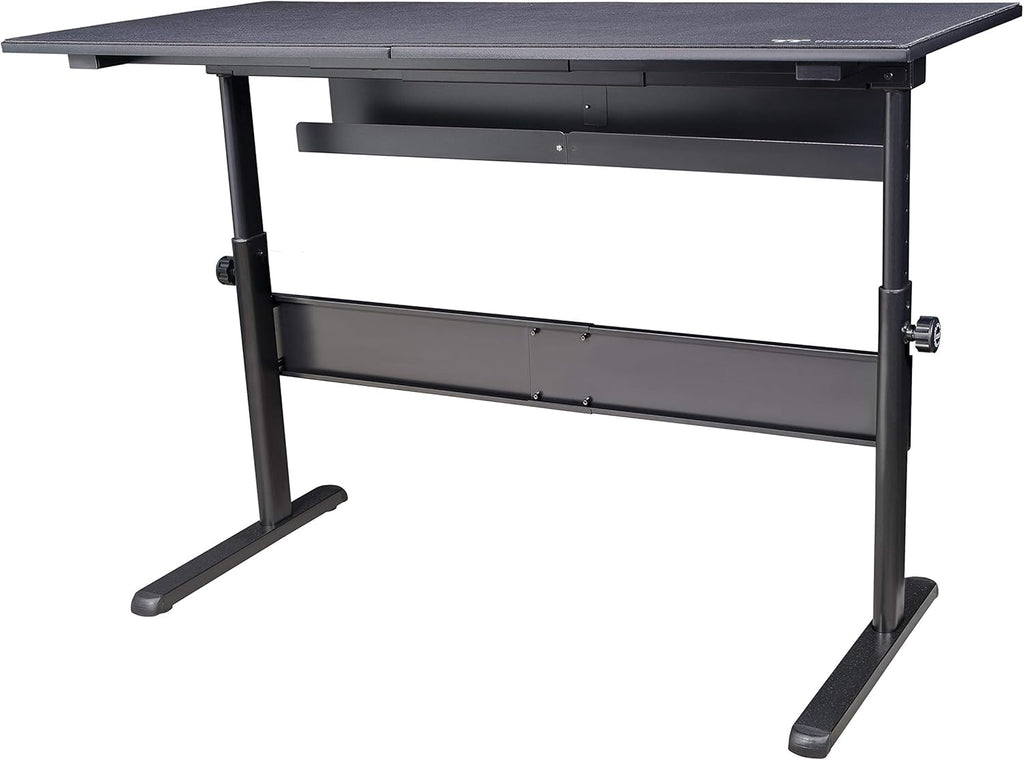 Thermaltake Tt Gaming Level 20 Gt Battlestation Computer Gaming Desk, Adjustable Heights, Scratch Resistant Surface, Full-Sized Desk Mat, GD-LBS-BRHANX-01 , Black
