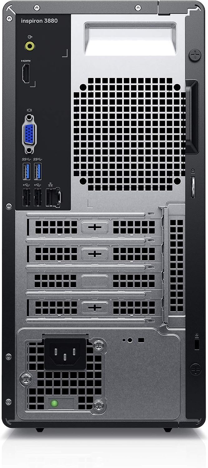 Dell Inspiron 3880 Desktop Computer - Intel Core i5 10th Gen, 12GB Memory, 512GB Solid State Drive, Windows 10 Pro, 2 Year On-Site (Latest Model) - Black