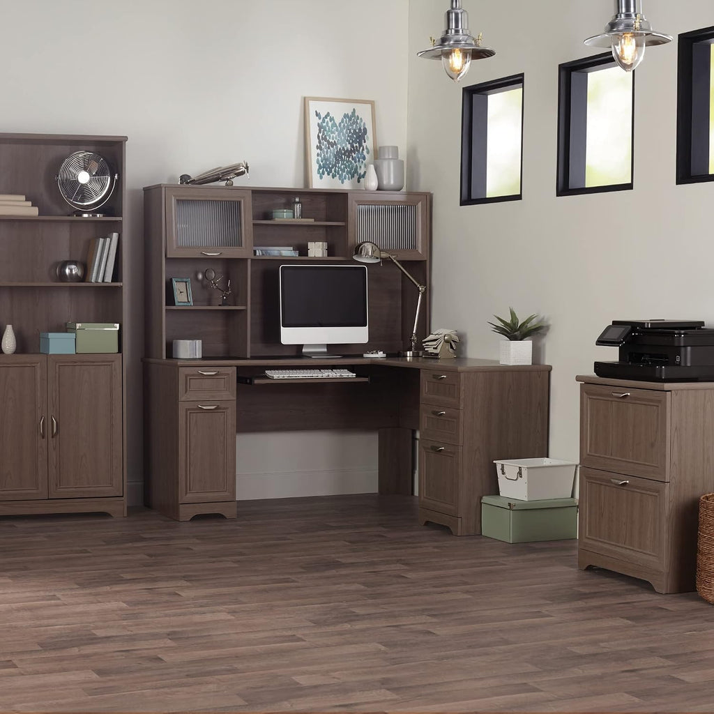 Realspace® Magellan 59' W L-Shape Corner Computer Desk, Gray