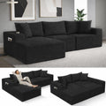 EconoHome Boneless Cloud Sectional Sofa - Plush Deep Seat L-Shaped Couch for Relaxing & Entertaining, Durable Construction & Easy Assembly, Perfect Addition to Any Living Room
