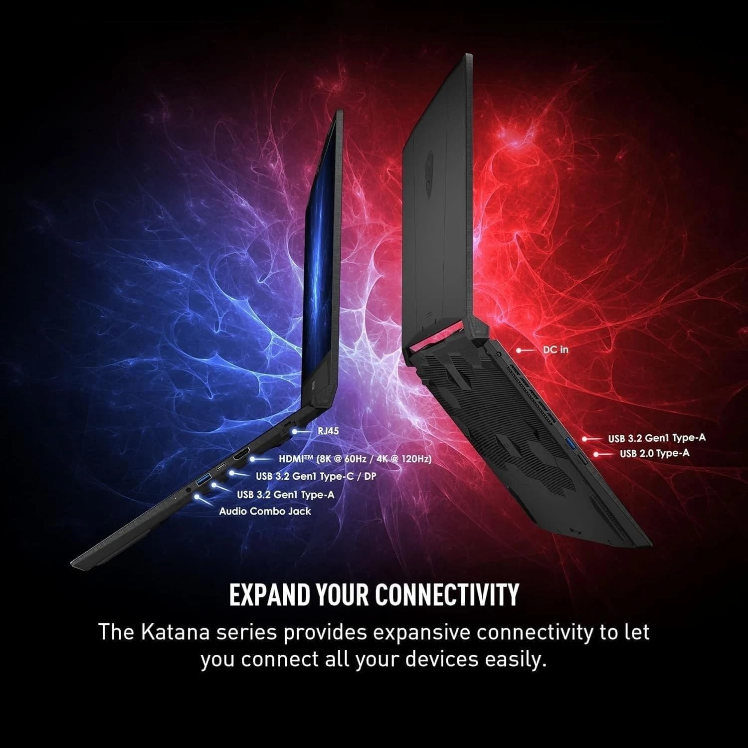 MSI Katana 15HX 15.6' Gaming Laptop, 2560 x 1440 2.5K QHD Display, 14th Gen Intel Core i7-14650HX, NVIDIA GeForce RTX 5070, 64 GB DDR5 RAM, 2 TB SSD, RGB KB, Copilot AI, Win 11 Pro, w/Accessories