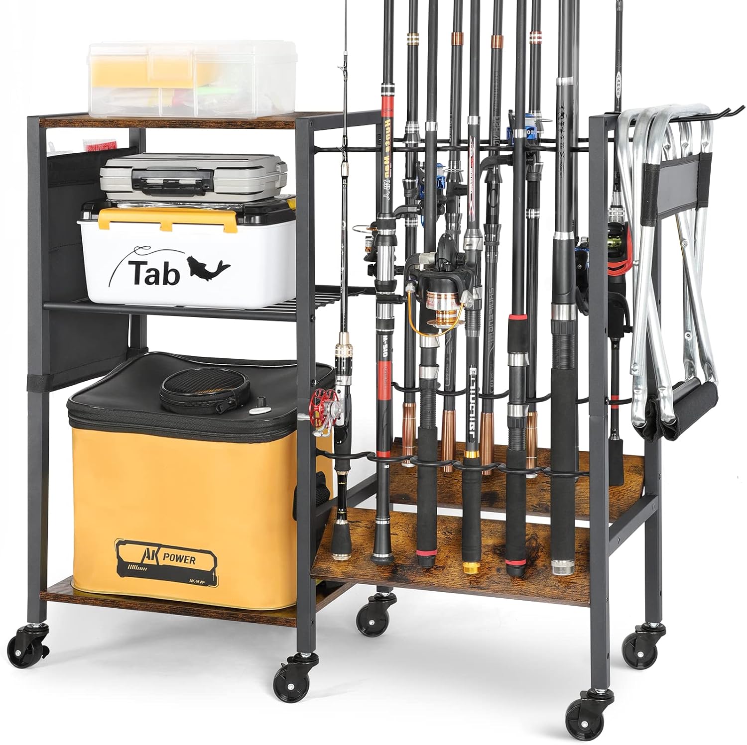 Olakee Vacuum Stand for Dyson and Fishing Rod Holder