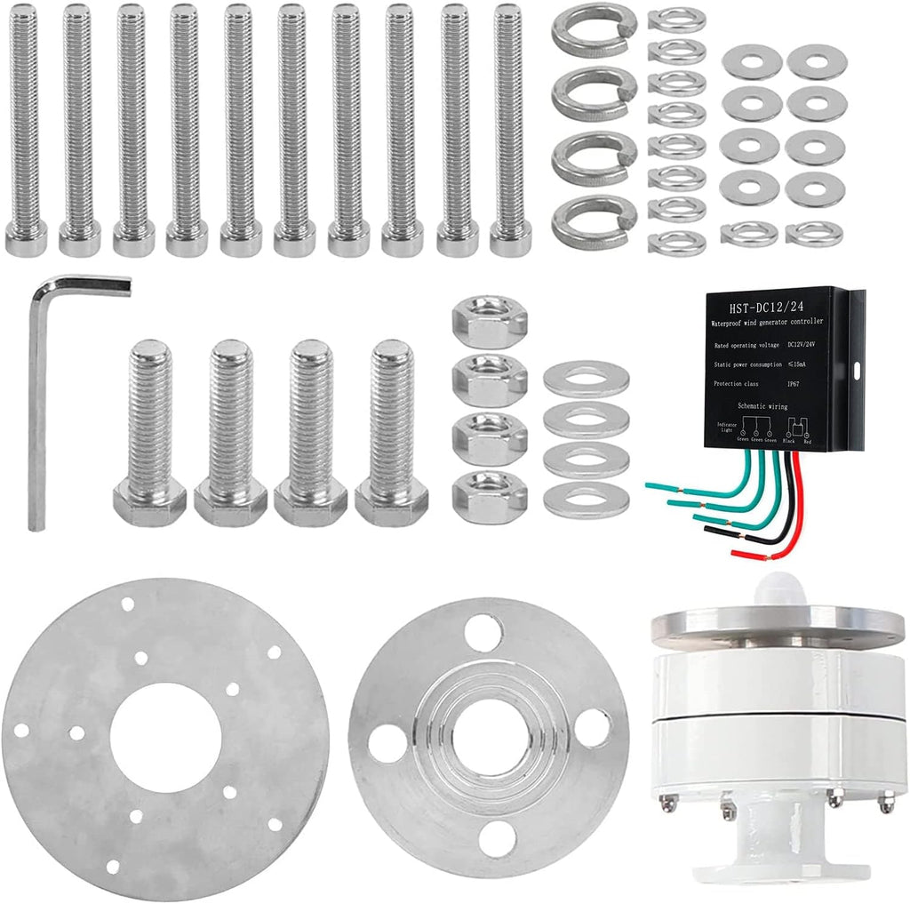 3000W Wind Turbine 12V-220V 5 Blades Generator Portable Free Energy Low Noise Windmill Wind Turbine Kit,Suitable for Courtyard and Garden Lighting