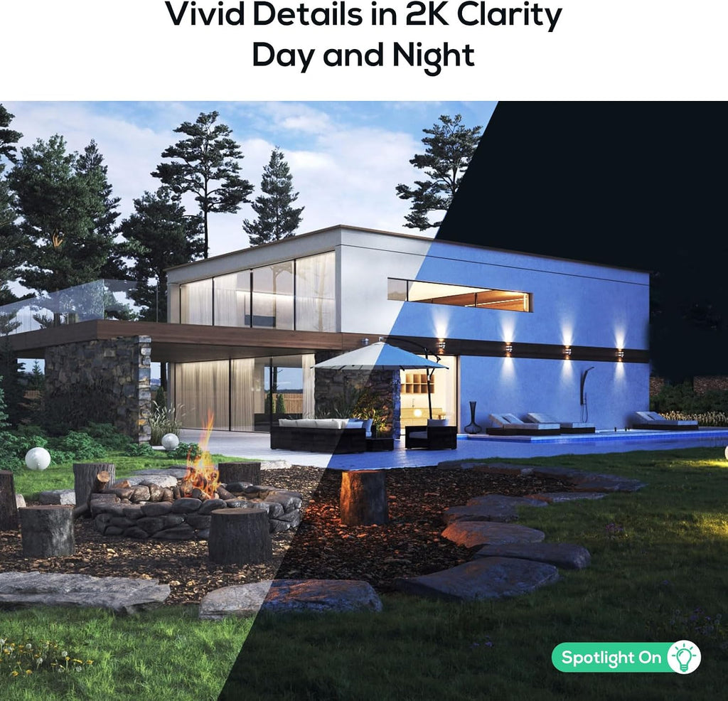 Kittyhok Solar Security Cameras Wireless Outdoor, 360° Pan & Tilt Home Security Camera, No Subscription, 2K Clarity, Color Night Vision, WiFi6 NVR with 64GB microSD Card, Local Storage, 5G & 2.4G WiFi