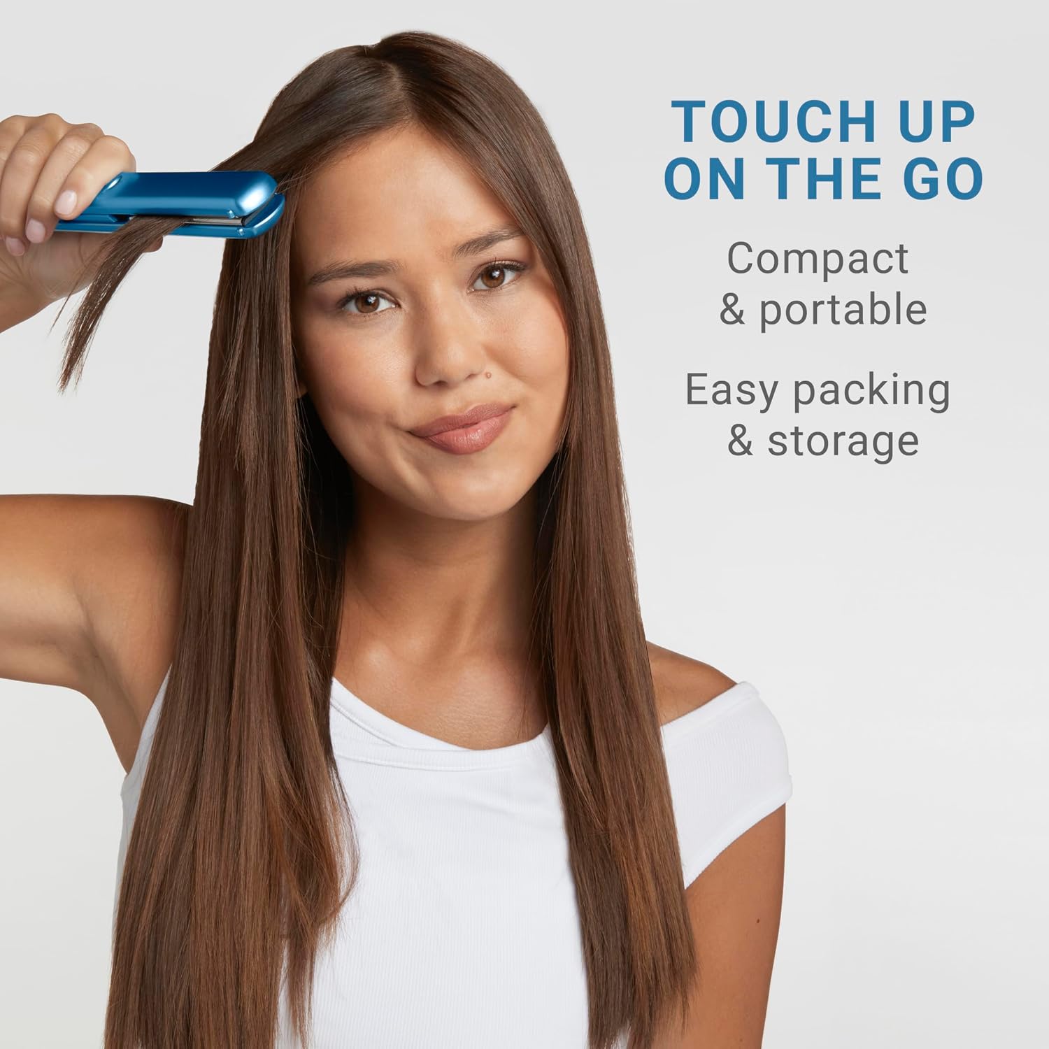 BabylissPRO Nano Titanium Ultra-Thin Hair Straightener, Professional Flat Iron, 5-Inch Extended Plates for Faster Straightening, for All Hair Types