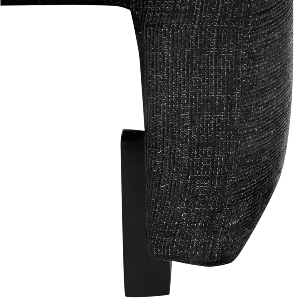 Serta Glendale 90.2' Queen Size Wall-Hugging Convertible Sofa, Dreamcoil Comfort, Chenille Fabric, Black