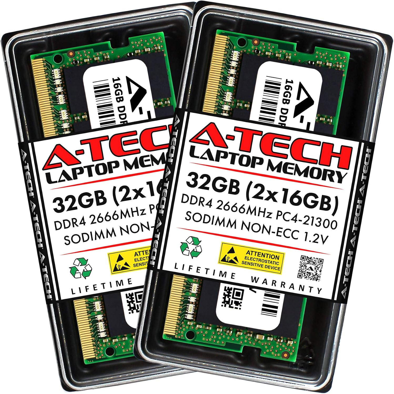 A-Tech 32GB Kit (2x16GB) RAM for MSI GF63 Thin Laptop | DDR4 2666MHz PC4-21300 SODIMM 1.2V 260-Pin Non-ECC SO-DIMM Memory Upgrade