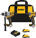 DEWALT 20V MAX XR Brushless Hammer Drill 1/2 In. and High Torque 1/4 Impact Driver Combo with 2 x 4 Ah Batteries and 4 Amp Charger (DCK2112QQ2)