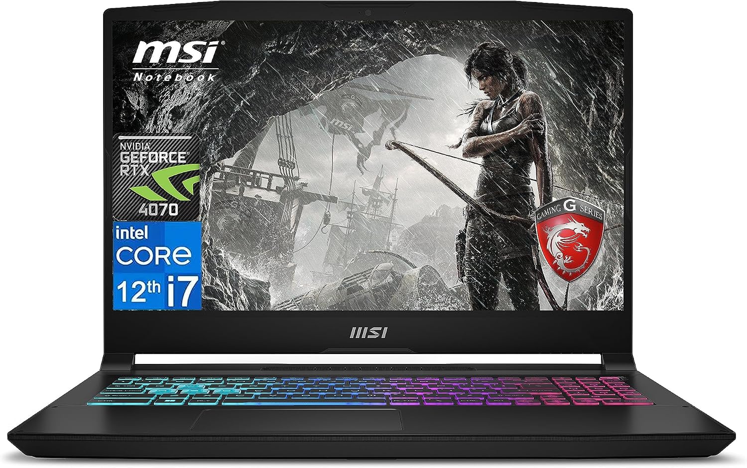MSI 2023 Newest Katana 15 Gaming Laptop, 15.6' 144 Hz IPS Display, Intel Core i7 12650H (Up to 4.7 GHz), GeForce RTX 4070, 32GB RAM, 1TB SSD, Wi-Fi 6, 4-Zone RGB Gaming Keyboard, Windows 11 Home