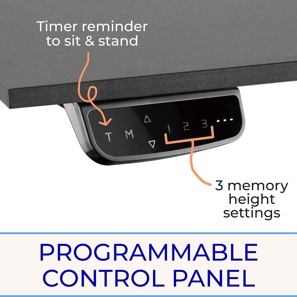 Stand Steady Tranzendesk Power | Extra Large 71 Inch Electric L-Shaped Standing Desk | Giant Corner Stand Up Desk & Sit Stand Workstation| Ergonomic Computer Desk Fits 4 Monitors (Black/71in)