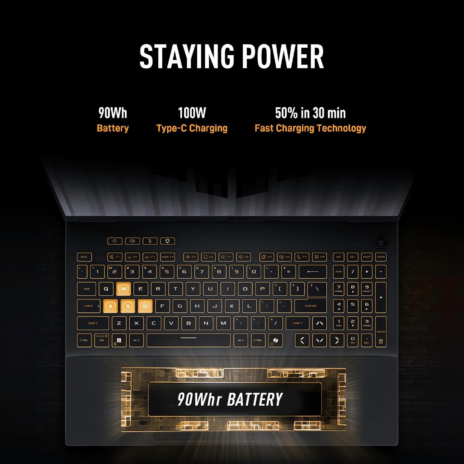 ASUS TUF F16 (2025) Gaming Laptop, 16' FHD+ 165Hz IPS Display, 14th Gen Intel i7-14650HX CPU, RTX 5060 GPU, 32 GB DDR5 RAM, 2 TB SSD, Thunderbolt 4, Wi-Fi 6E, RGB Backlit Keyboard, Windows 11 Pro