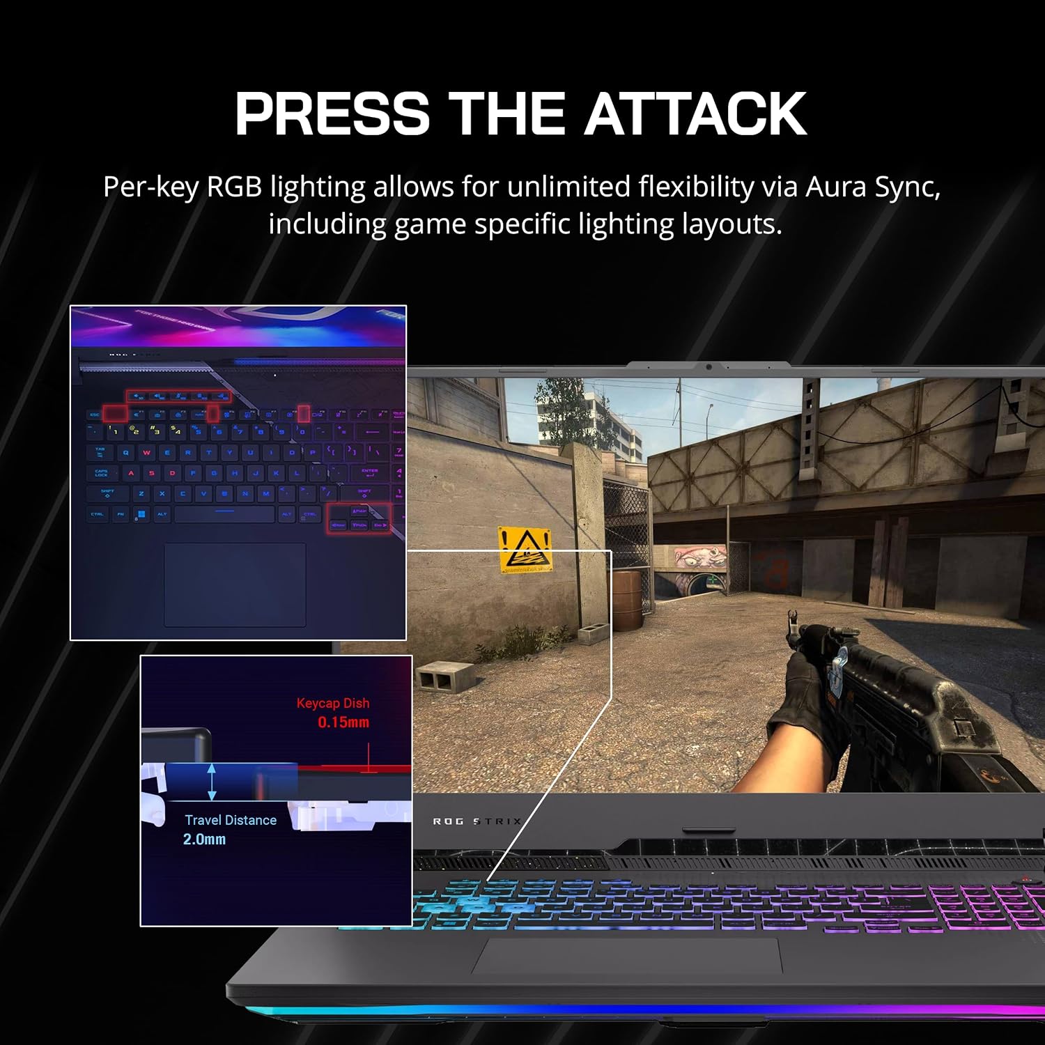 ASUS ROG Strix G17 (2023) Gaming Laptop, 17.3' QHD 240Hz Display, AMD Ryzen 9 7845HX, GeForce RTX 4060, 32GB DDR5 RAM, 1TB PCIe SSD, RGB Backlit Keyboard, Win 11 Pro, Gray, 32GB USB Card (Renewed)
