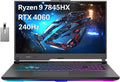 ASUS ROG Strix G17 (2023) Gaming Laptop, 17.3' QHD 240Hz Display, AMD Ryzen 9 7845HX, GeForce RTX 4060, 32GB DDR5 RAM, 1TB PCIe SSD, RGB Backlit Keyboard, Win 11 Pro, Gray, 32GB USB Card (Renewed)