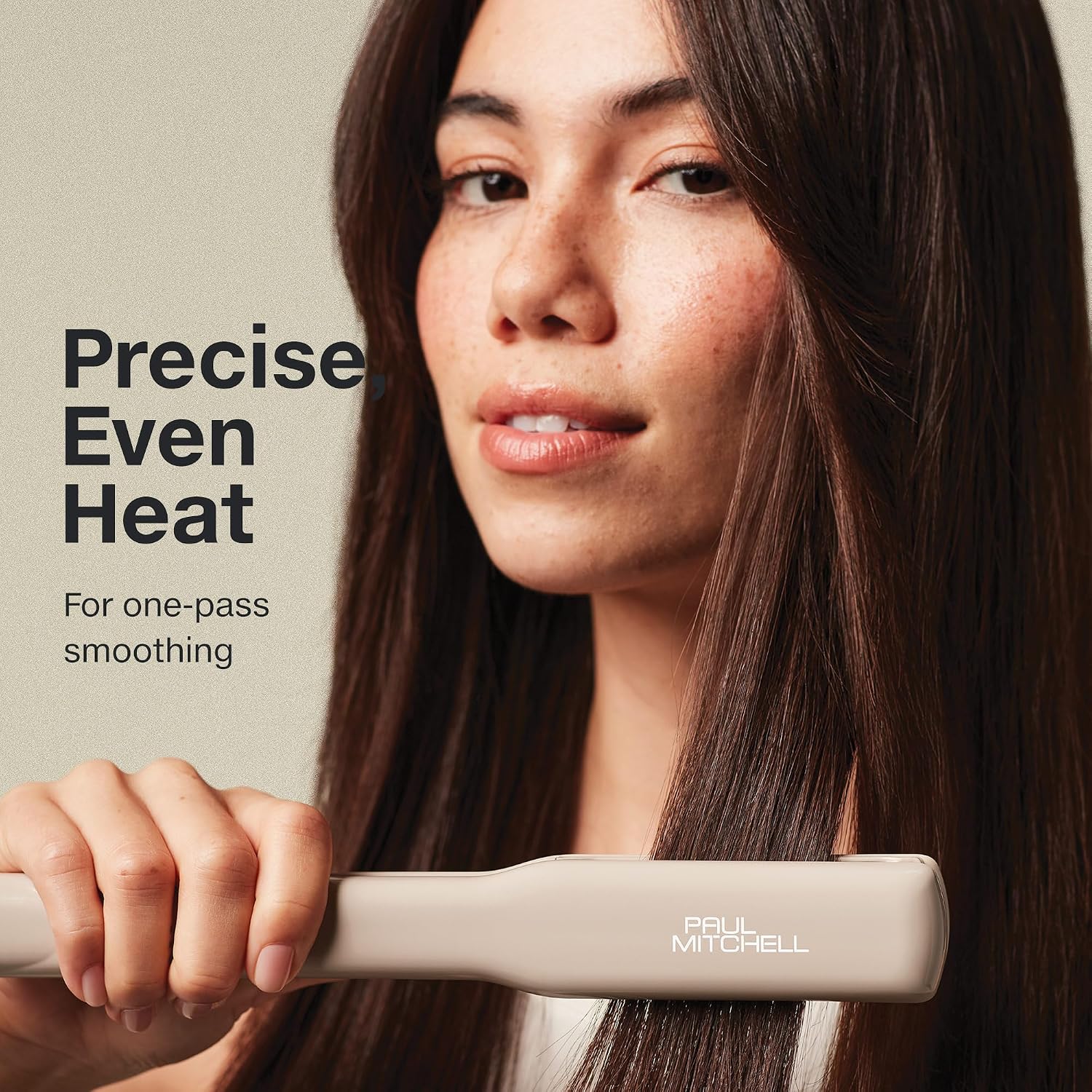 Paul Mitchell Smooth+ Ceramic Flat Iron, Adjustable Heat Settings, for Smoothing + Straightening