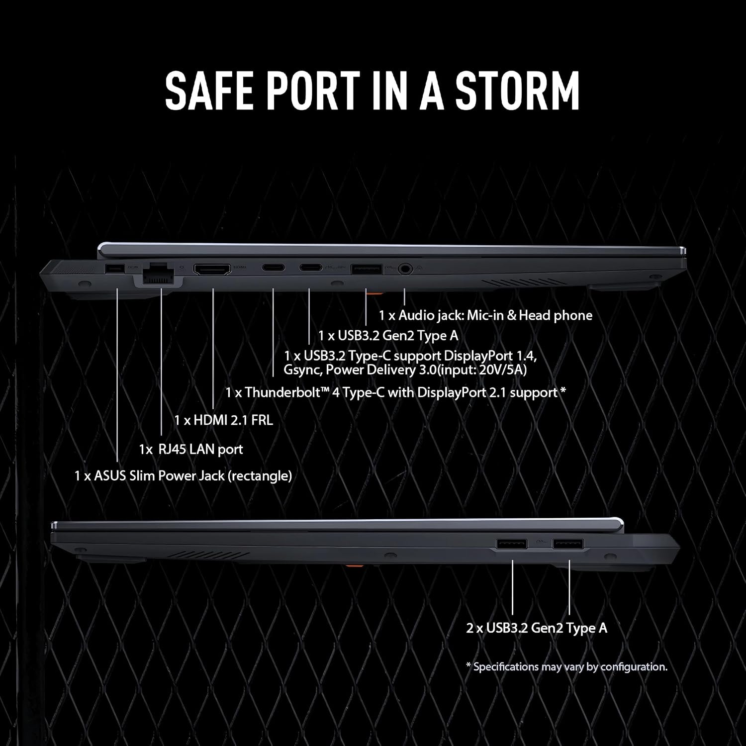 ASUS TUF F16 (2025) Gaming Laptop, 16' FHD+ 165Hz IPS Display, 14th Gen Intel i7-14650HX CPU, RTX 5060 GPU, 32 GB DDR5 RAM, 2 TB SSD, Thunderbolt 4, Wi-Fi 6E, RGB Backlit Keyboard, Windows 11 Pro