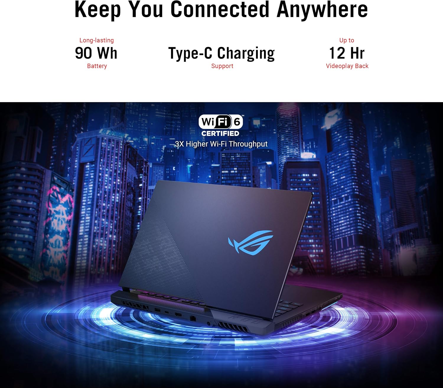 ASUS ROG Strix Scar 15 (2021) Gaming Laptop, 15.6 inch 300Hz IPS Type FHD, NVIDIA GeForce RTX 3080, AMD Ryzen 9 5900HX, 16GB DDR4, 1TB SSD, Opti-Mechanical Per-Key RGB Keyboard, Windows10, G533QS-DS96