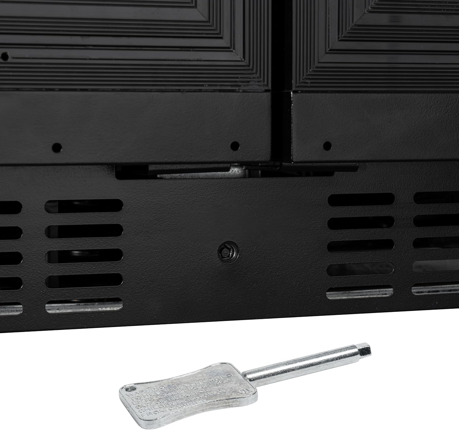 KoolMore Reserve 24 in. French Door Dual Zone Panel Ready Under-Counter Cooler with Wooden Shelves and 20 Bottle Capacity in the Right Zone and 2.1 Cu. Ft. on the Left in Black (KM-CWB24-WPR)